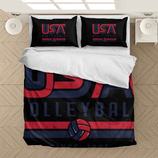 Usa Vintage Volleyball Since 1895 Graphic Design D Bedding Sets