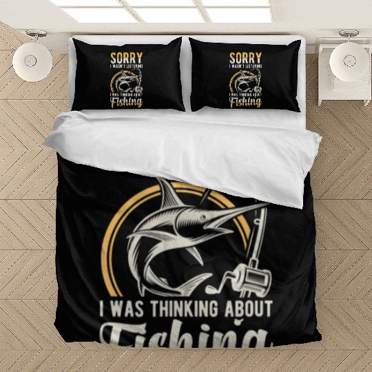 Fishing Men Boys Funny Fishing Gift Fish Lover Bedding Sets