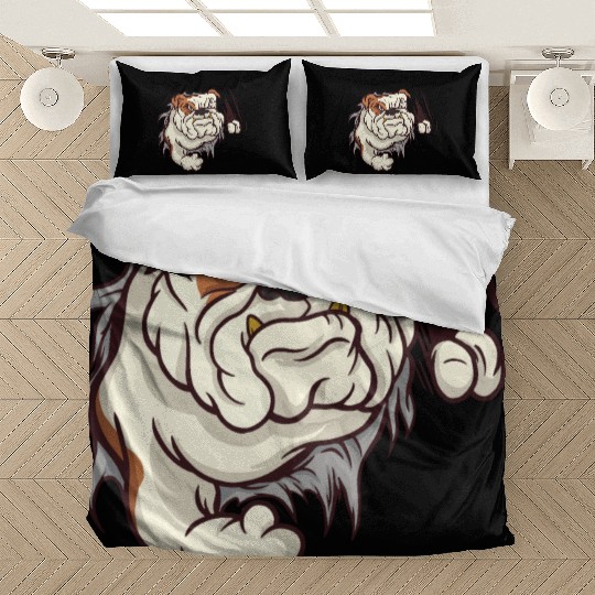 Angry bulldog cool dogs design Bedding Sets