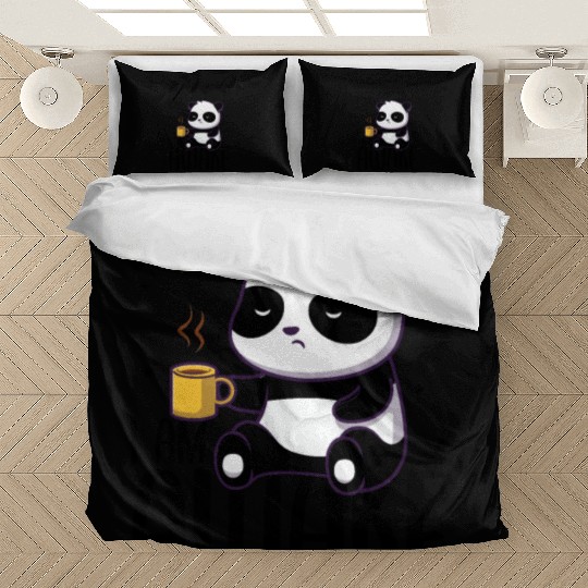Sarcasm Panda Coffee Awake Gift Bedding Sets
