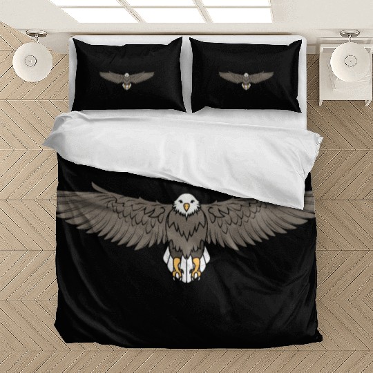 Bald Eagle Flying Cool Eagle Lovers Bedding Sets