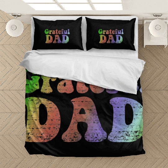 Mens Grateful Dad Bedding Sets Vintage Fathers Day