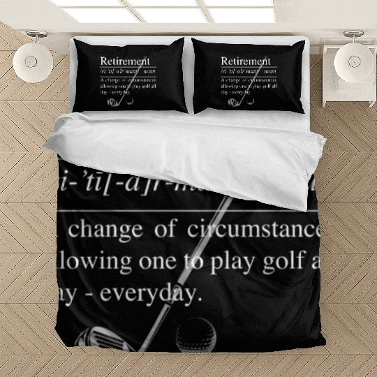 GOLF RETIREMENT DEFINITION: Retirement Definition Bedding Sets