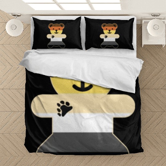 Bear Brotherhood Flag Bear Gay Pride graphic Bedding Sets