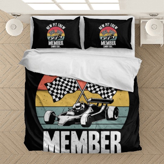 New Pit Crew Member Coming Soon Race Car Racing Bedding Sets