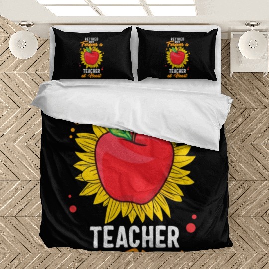Retired Teacher Bedding Sets, Retired But Forever A