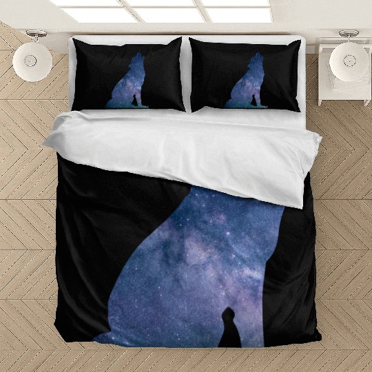 Galaxy Wolf Bedding Sets