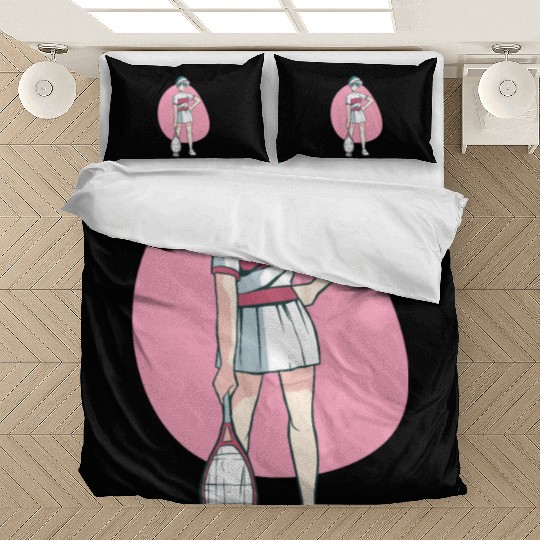 Tennis player racket tennis ball female Match Bedding Sets