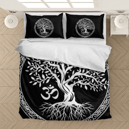 Tree of Life with Om Symbol Yoga Bedding Sets