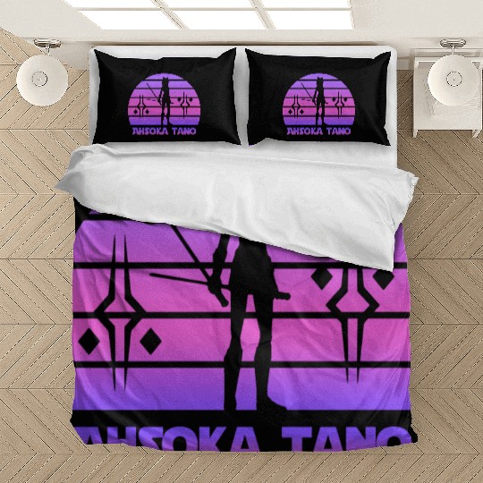 Ahsoka tano - Synthwave Bedding Sets