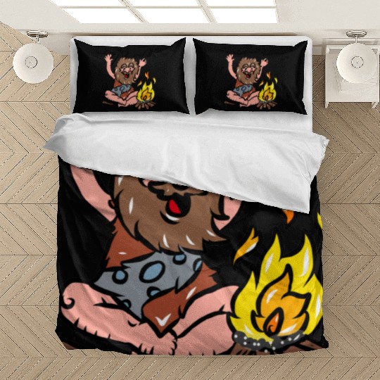 Caveman with Fire Bedding Sets