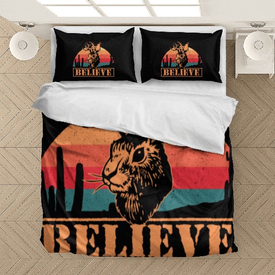 Believe in Jackalope Mythical Animal Jackrabbit Bedding Sets