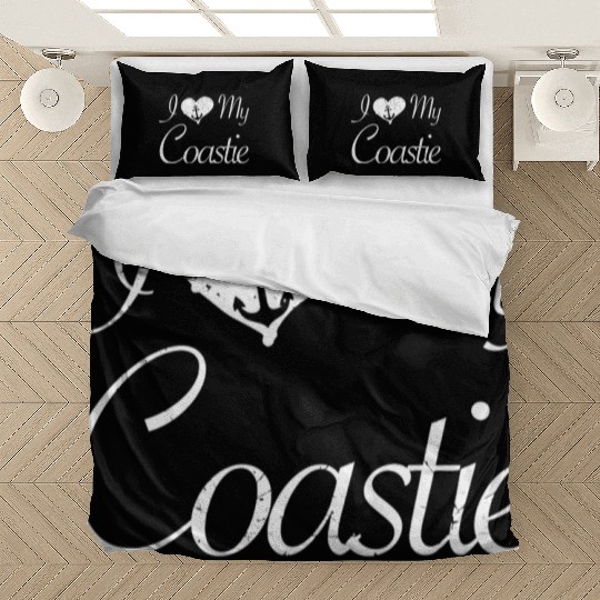 I Love My Coastie Coast Guard Gift Bedding Sets