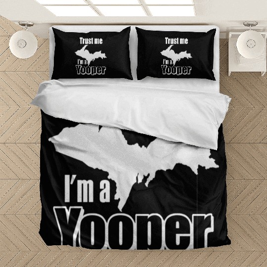 Upper Peninsula Michigan Yooper T gift idea Bedding Sets