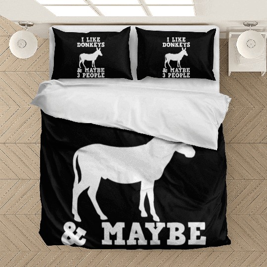 Donkey Farmer Introvert Donkey Lover Bedding Sets