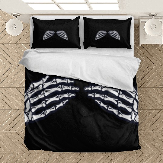 Women's Skeleton Hands Breasts Bedding Sets