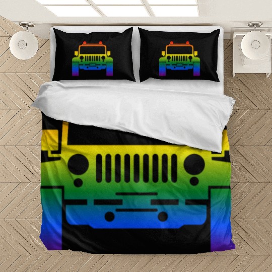 Rainbow Pride Jeeps LGBT Bedding Sets