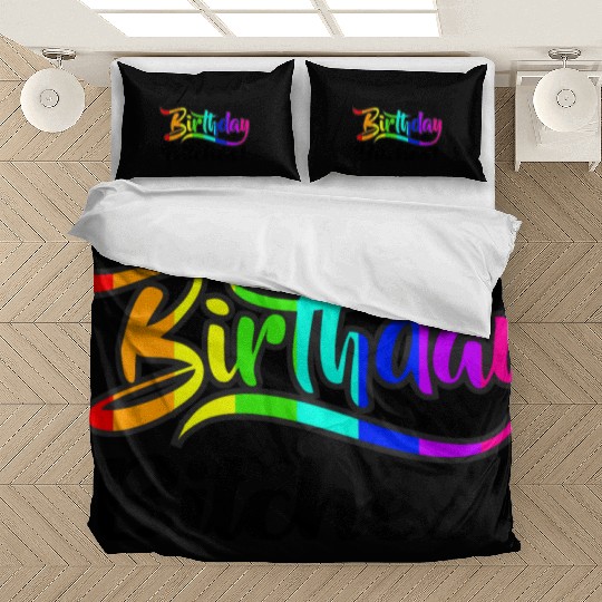 Its my birthday bitches Gay Pride Rainbow LGBT gif Bedding Sets