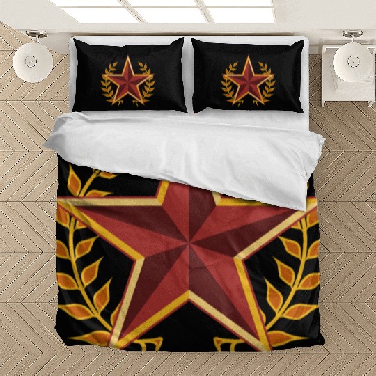 soviet star with laurels Bedding Sets