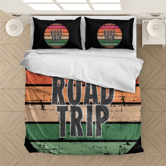 Road Trip orange Bedding Sets