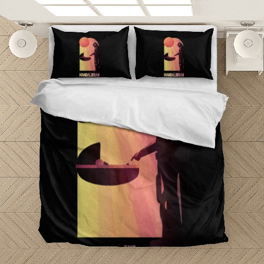 Star Wars The Mandalorian The Child Sunset Meeting Bedding Sets