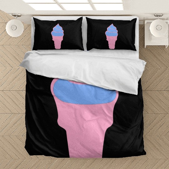 Mint-Strawberry Ice-Cream Con-I Love Ice cream Bedding Sets