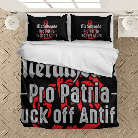 Metalheads Pro Patria - Fuck off Antifa Bedding Sets