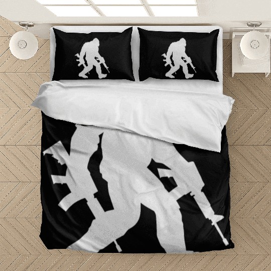Bigfoot Silhouette Sasquatch Bedding Sets