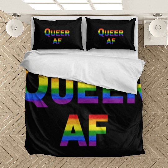 Queer AF Rainbow Spectrum Bedding Sets