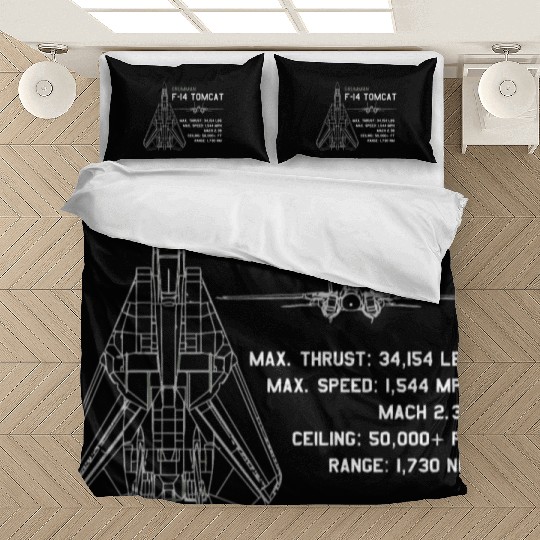 F 14 Tomcat Schematics Bedding Sets