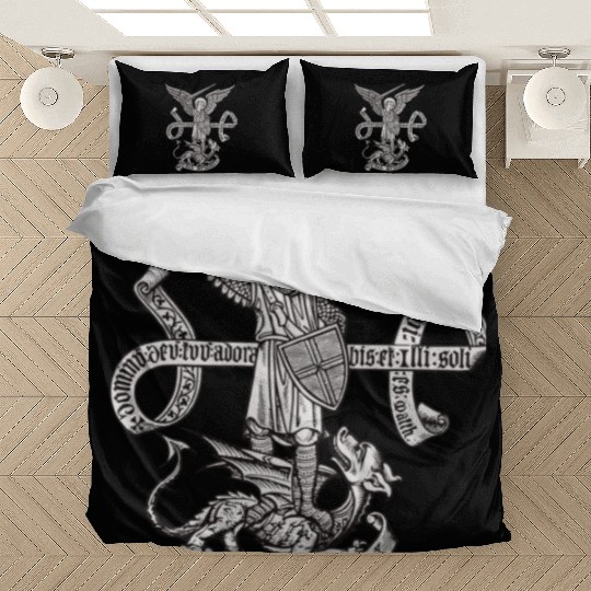 Saint St Michael Catholic Archangel Angel Defender Bedding Sets