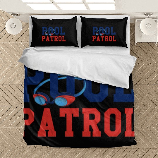 Swimming Swimmer Swim Pool Patrol Bedding Sets