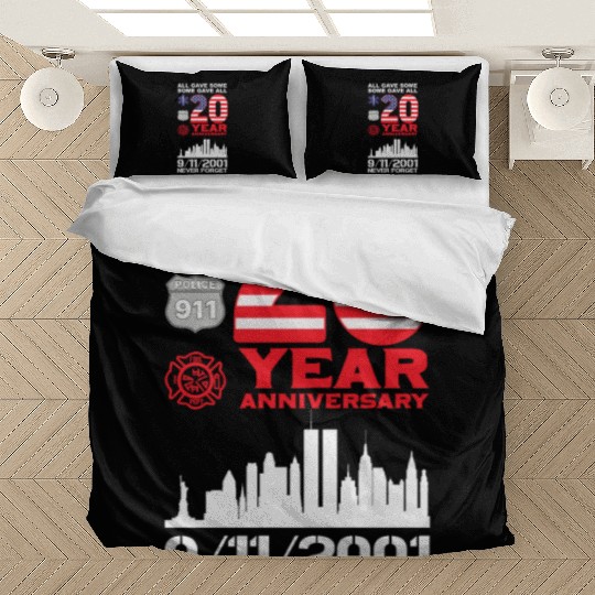 Patriot Day Never Forget 9 11 2001 Anniversary Bedding Sets