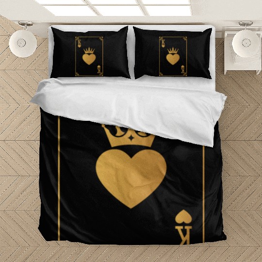 King of Hearts King Queen Couple Halloween Costume Bedding Sets