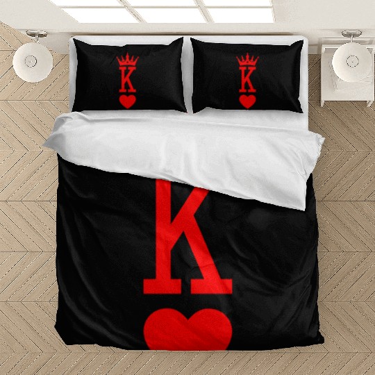 King of Hearts King Queen Couple Halloween Costume Bedding Sets