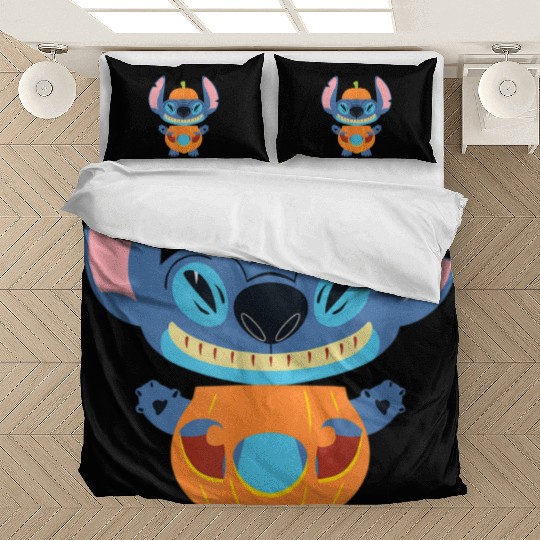 Stitch Pumpkin Halloween Bedding Sets