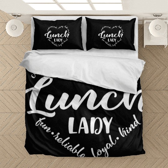 Lunch lady, Cafeteria, lunchlady worker Bedding Sets