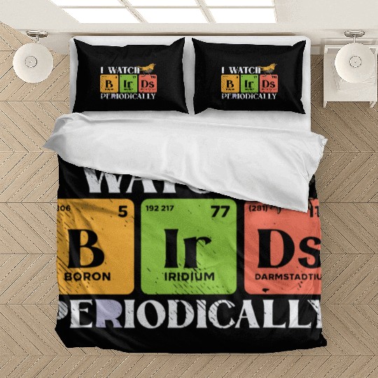 Bird Watching Birds Periodic Table Bird Watcher Bedding Sets