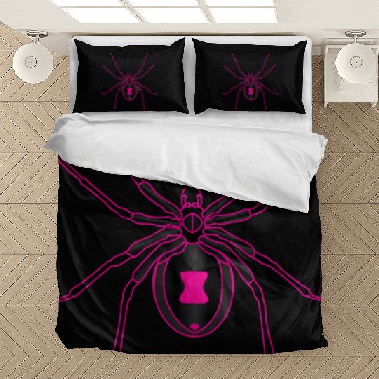 Black Widow Pink Design Bedding Sets