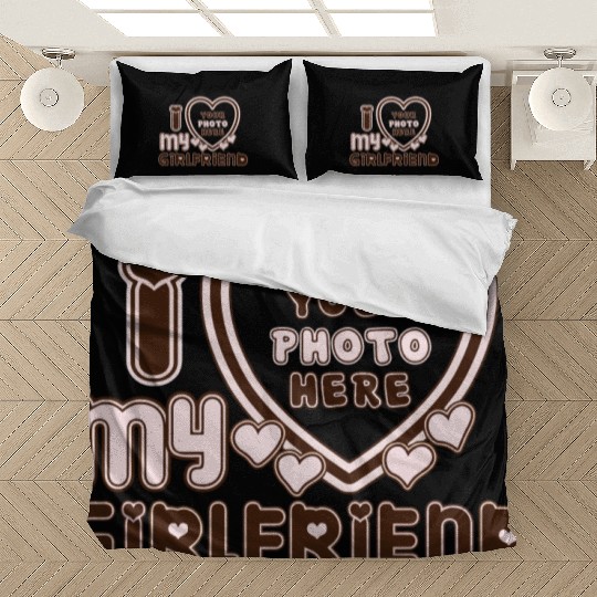 I love my girlfriend for mens boy Bedding Sets