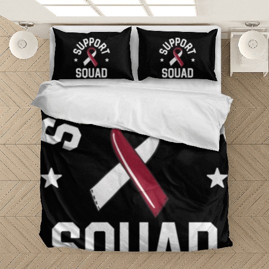 Oral Cancer Support Squad Head And Neck Cancer Bedding Sets