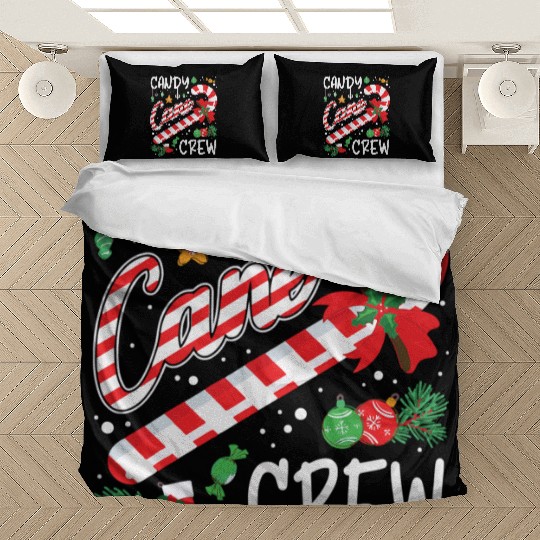 Candy Canes Crew Christmas Matching Group Xmas Bedding Sets