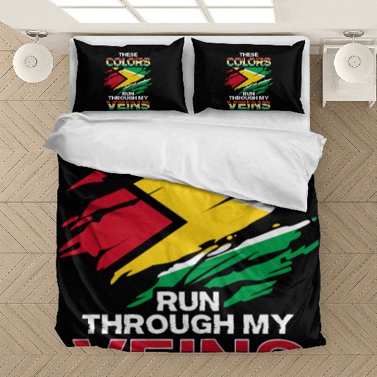 Guyana Flag Design for proud guyanese Bedding Sets