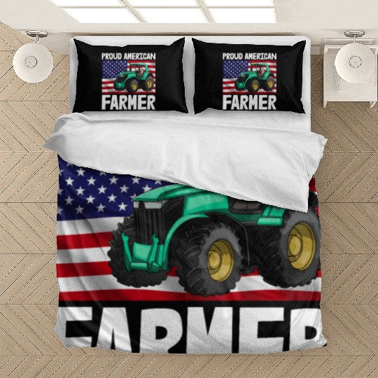 Proud American Farmer Tractor Bedding Sets