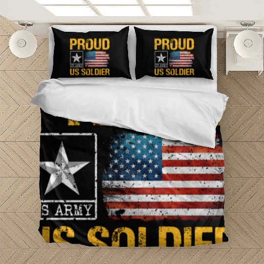 Proud Army Son Army Mom US Army Memorial Day Bedding Sets