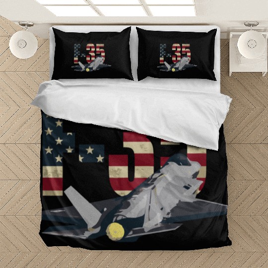 Airforce Veteran Us American Flag Bedding Sets