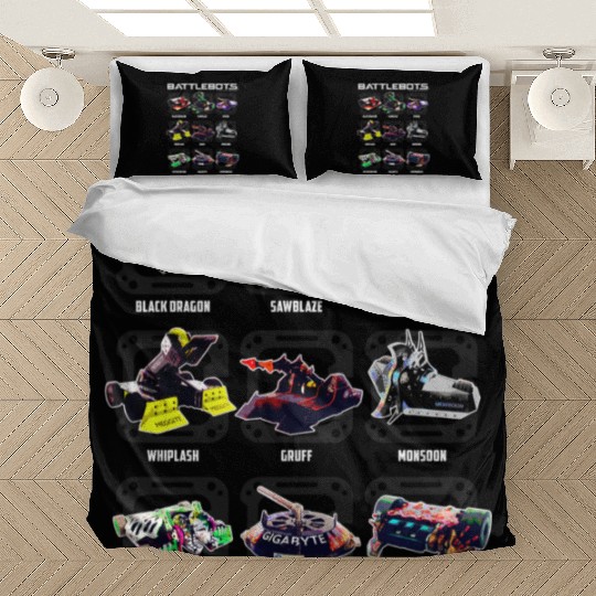 BattleBots Group Robot Photo Box Up Bedding Sets, Mens