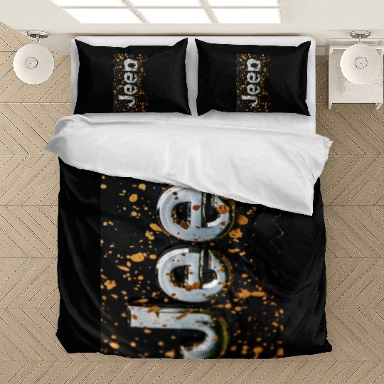 Jeep Emblem gold Bedding Sets