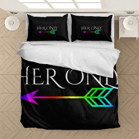 Cute Gay Couple Lesbian Valentines Day T Her Only Bedding Sets
