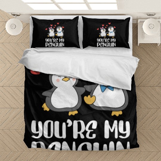 You're my Penguin Valentines Day Couples Bedding Sets